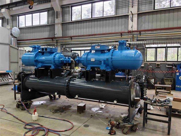 Industrial Water-colded Screw Chiller For Food Industry